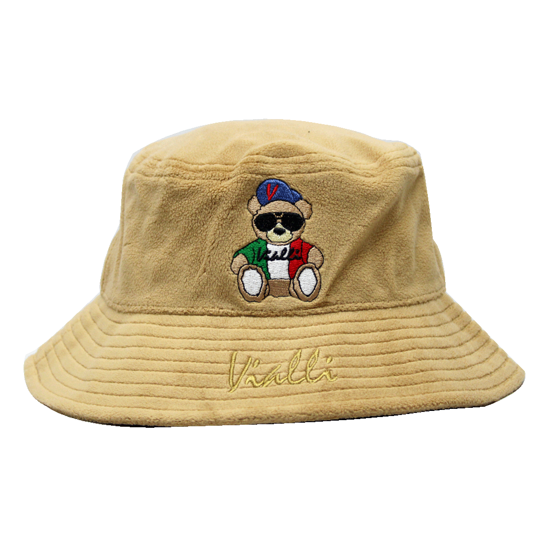 Vialli Furry Peach Bucket Hat