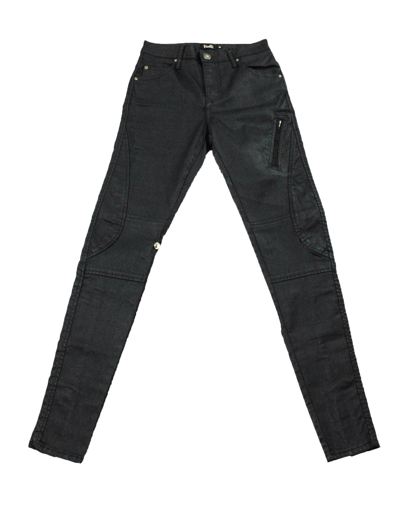 VIALLI Luca Wax Navy Ultra Fit Skinny Jeans