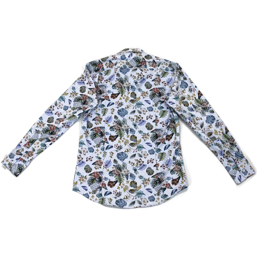 Zuccino Powder Tailored Floral LS Shirt