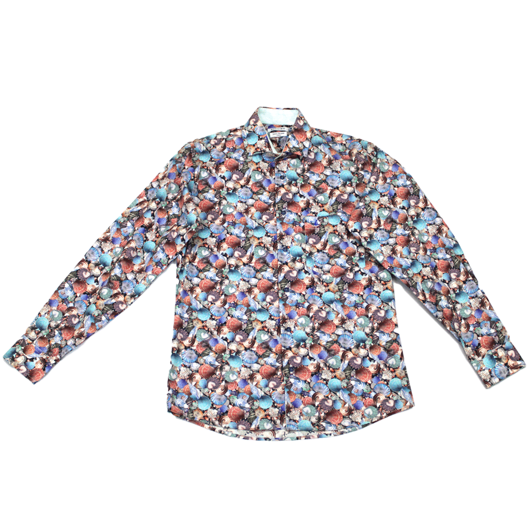 Zuccino LS Seashell Tailored  Lt.Blue Shirt