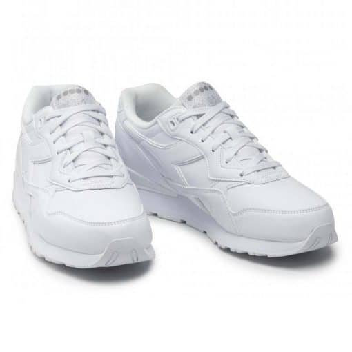 Diadora N92 White Leather Trainer - BOSSINI SA