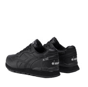 Diadora N92 Black Leather Trainer - BOSSINI SA