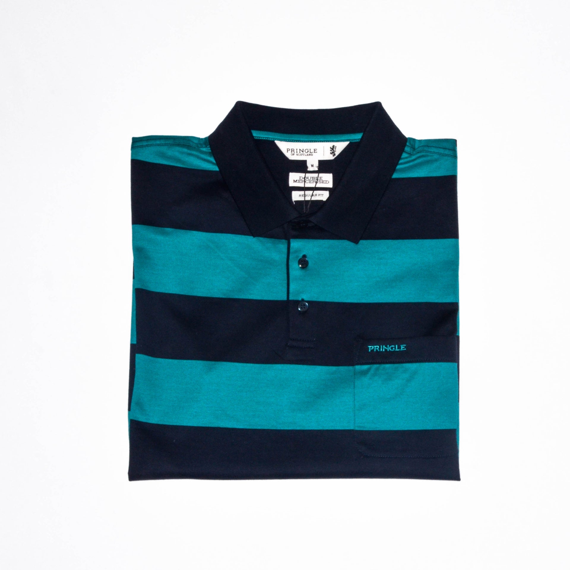 Pringle Teal Golfer Mercerised - BOSSINI SA