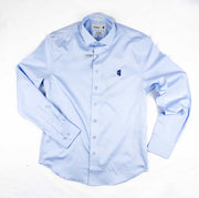 Pringle LS Plain Powder Blue Shirt - BOSSINI SA