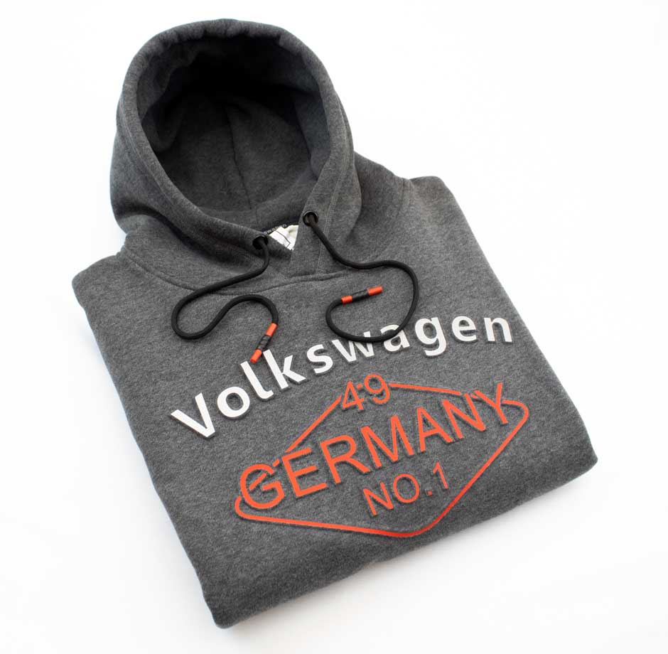 VW Volkwagen Grey Hoody - BOSSINI SA