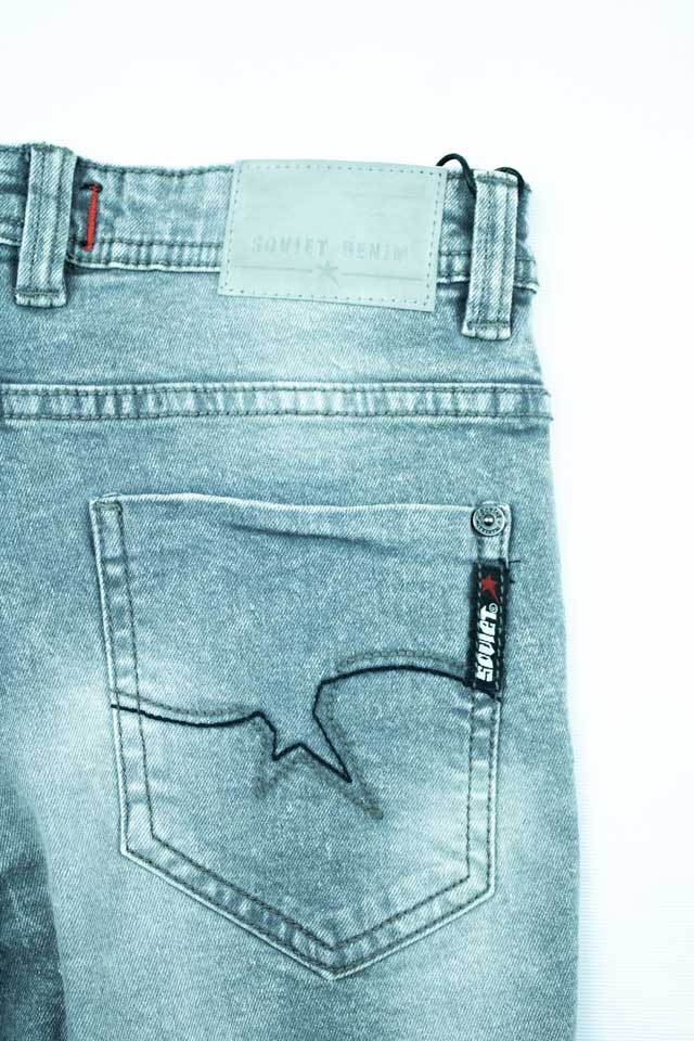 Soviet Boys Grey Denim Shorts - BOSSINI SA