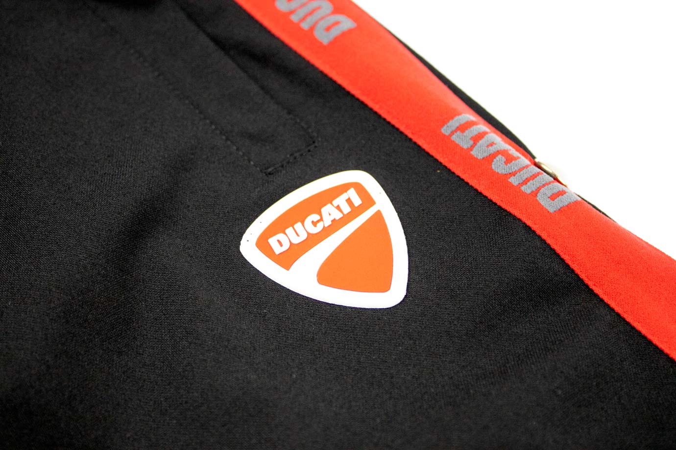 Ducati Black Trackpants Red Stripe - BOSSINI SA