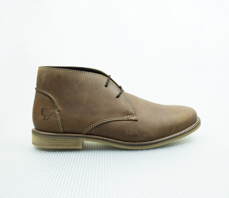 Old Khaki Rust Leather Boot - BOSSINI SA