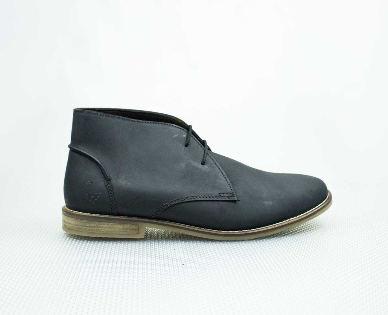 Old Khaki Black Leather Boot - BOSSINI SA