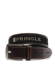 Pringle Casual leather belt Brown - BOSSINI SA