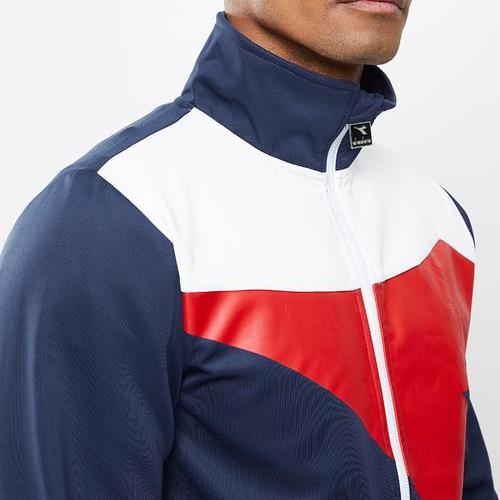 Diadora Atleta Tracksuit Jacket Navy Red